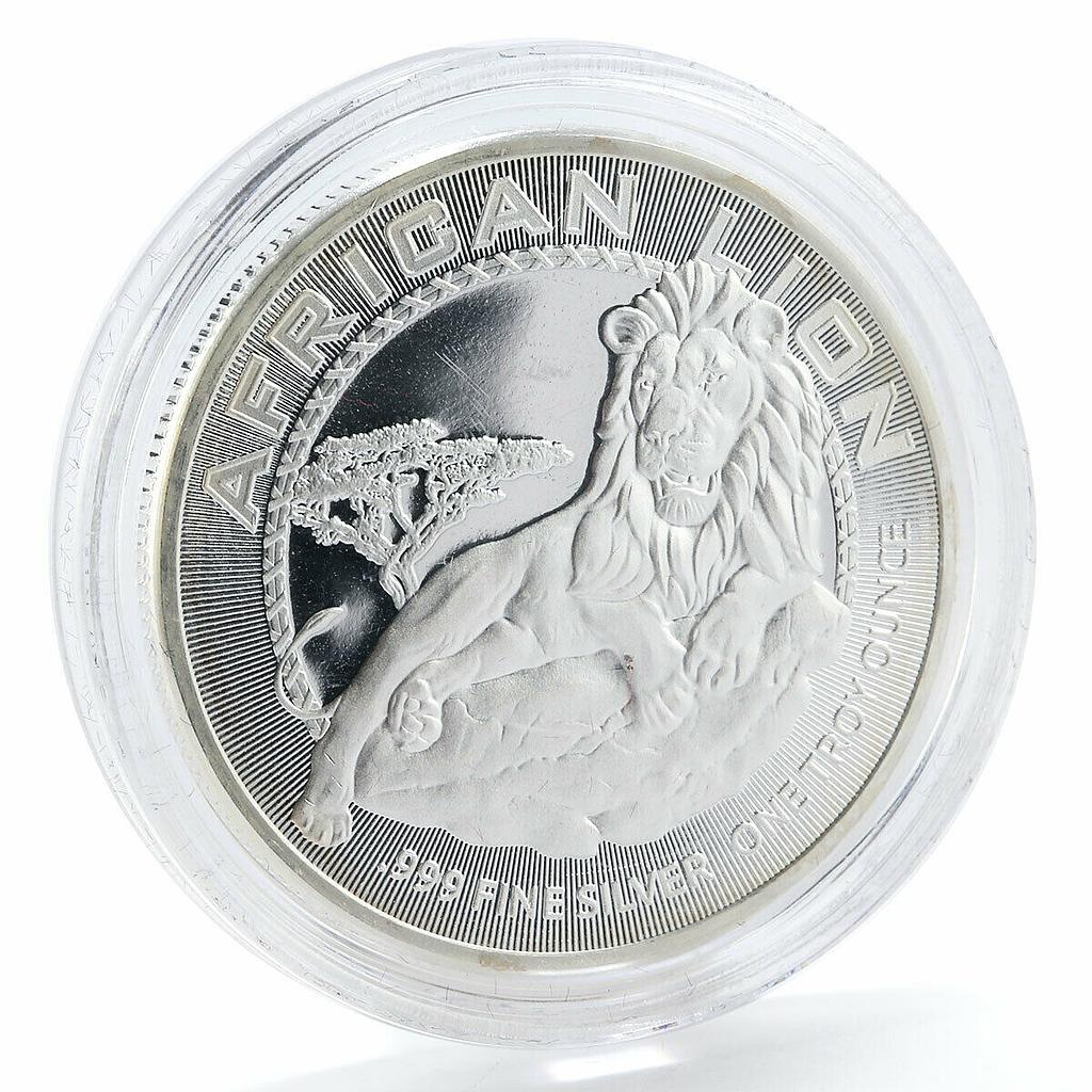 Niue 2 dollars African Lion silver coin 2017