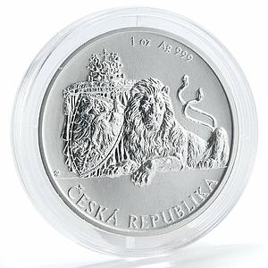 Niue 2 dollars Czech Lion silver coin 2018