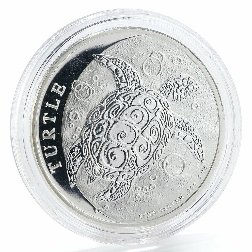 Niue 2 dollars Hawksbill Turtle silver coin 2018