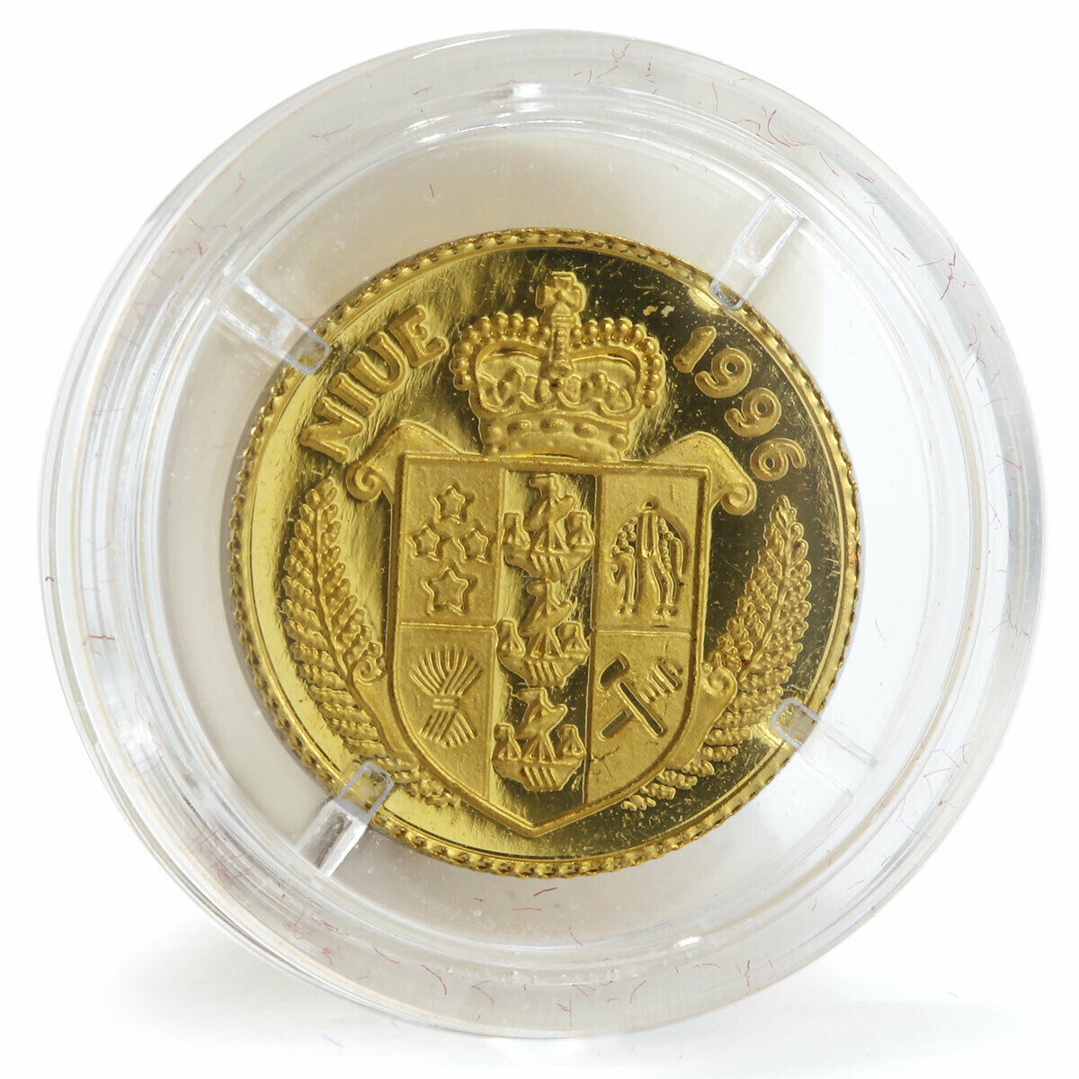 Niue 25 dollars Wernher von Braun proof gold coin 1996