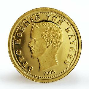 Northern Mariana Islands 5 dollars Otto Koenig Von Bayern gold coin 2005