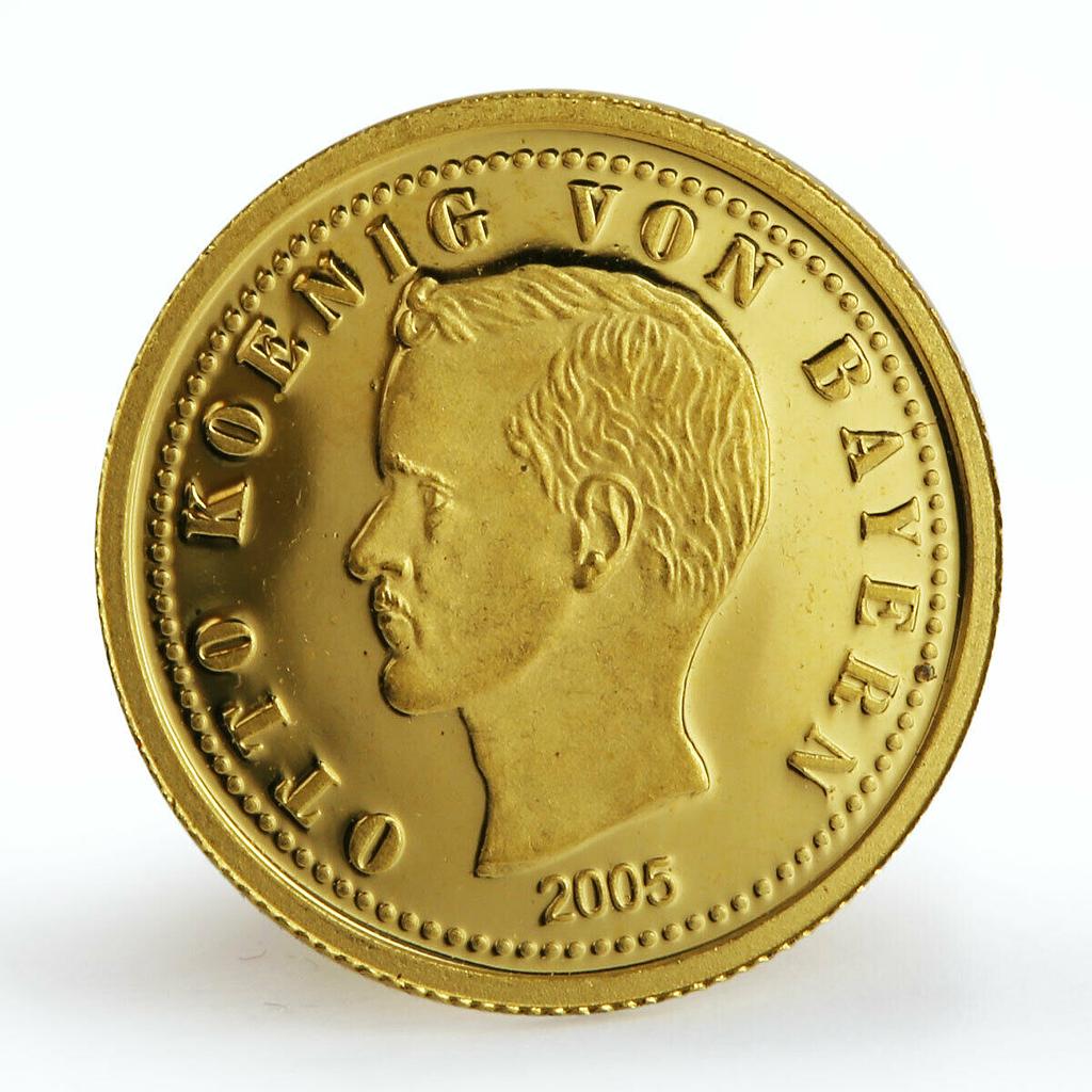 Northern Mariana Islands 5 dollars Otto Koenig Von Bayern gold coin 2005