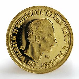 Northern Mariana Islands 5 dollars Wilhelm von Preussen 1899 gold coin 2005