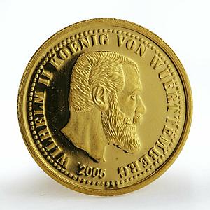 Northern Mariana Islands 5 dollars Wilhelm II Von Wuerttemberg gold coin 2005
