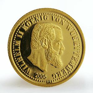 Northern Mariana Islands 5 dollars Wilhelm II Von Wuerttemberg gold coin 2005