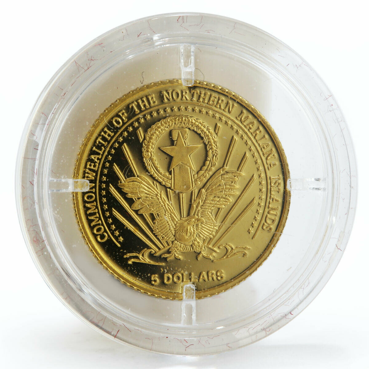 Nothern Mariana Islands 5 dollars Wilhelm II Von Wuerttemberg gold coin 2005