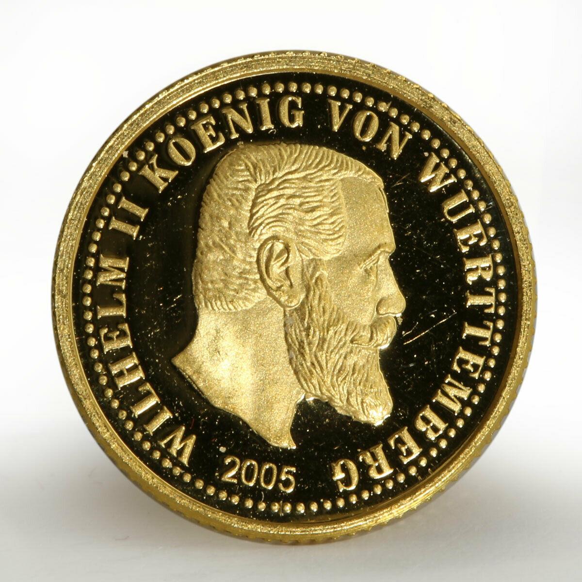 Nothern Mariana Islands 5 dollars Wilhelm II Von Wuerttemberg gold coin 2005