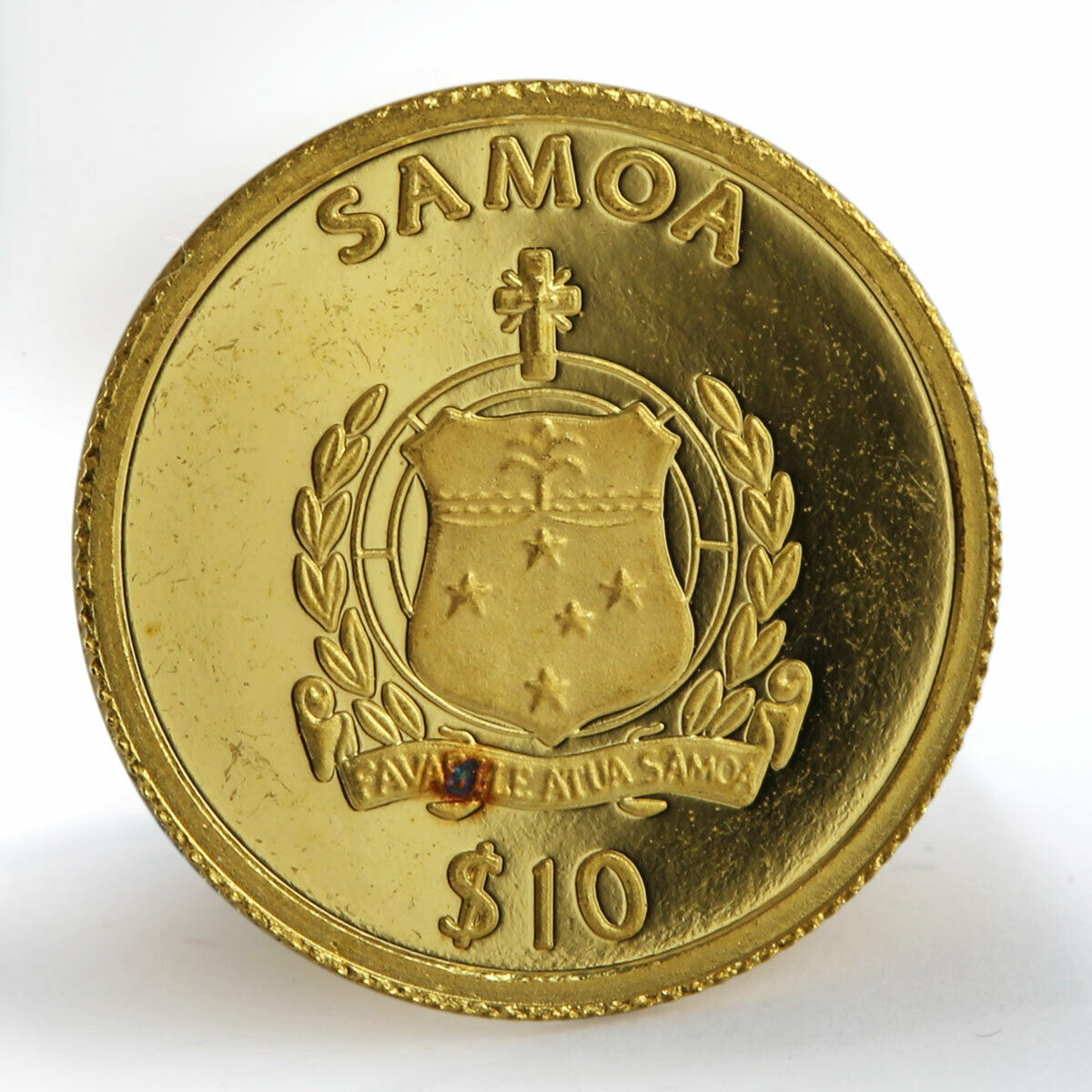 Samoa 10 dollars FIFA World Cup Germany 2006 proof gold coin 2005