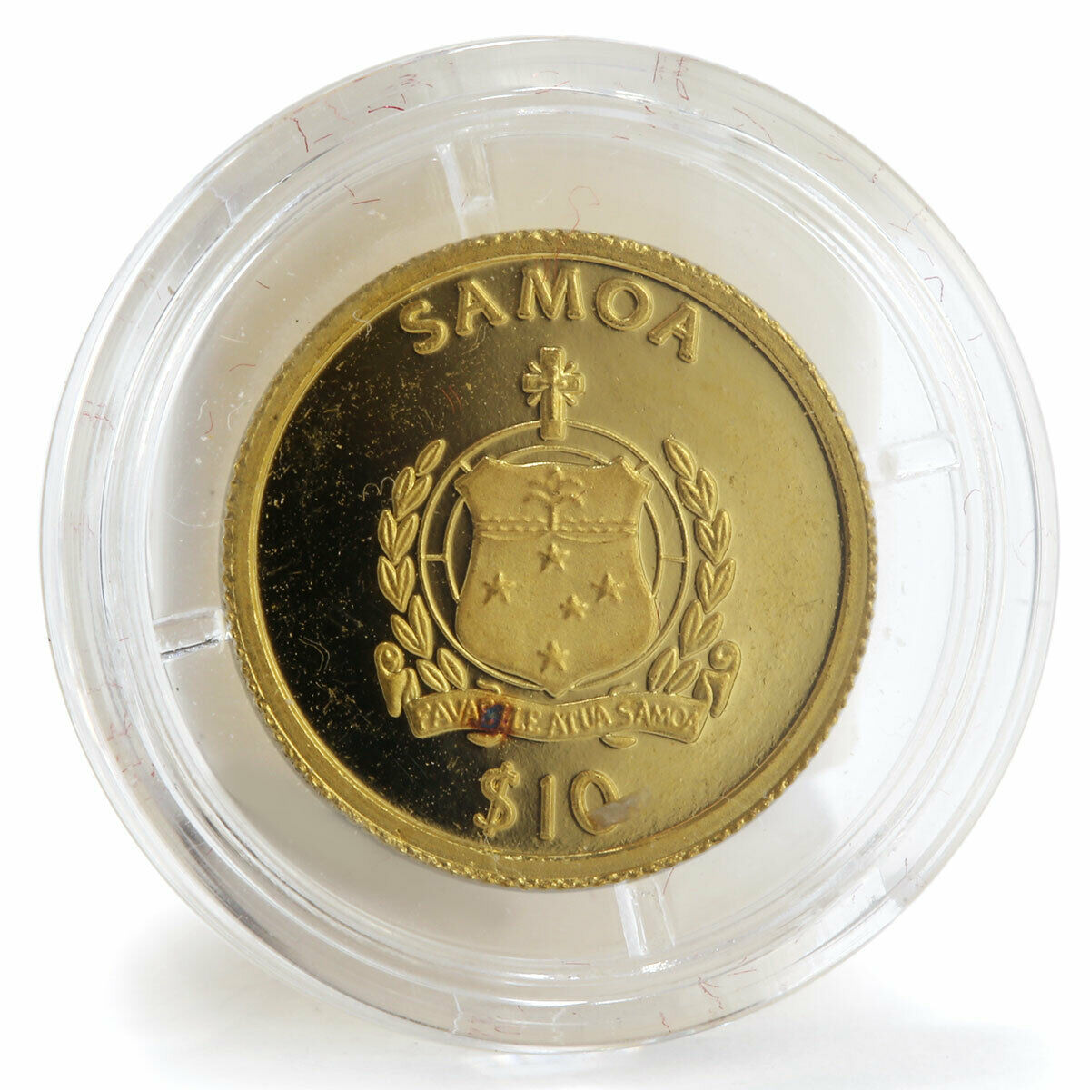 Samoa 10 dollars FIFA World Cup Germany 2006 proof gold coin 2005