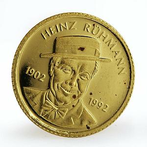 Somalia 250 shillings Heinz Ruhmann proof gold coin 2002