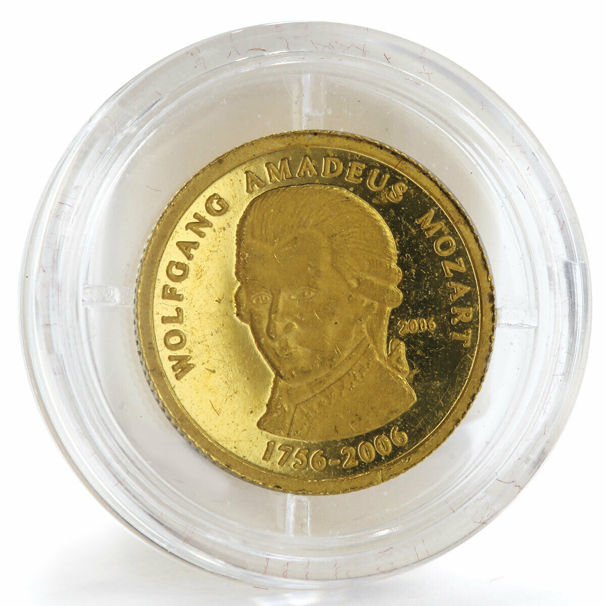 Togo 1500 francs W.A.Mozart 1756-2006 composer gold coin 2006