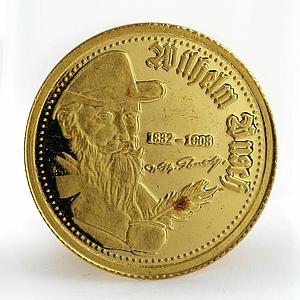 Togo 1500 francs Wilhelm Busch 1832-1908 gold coin 2007