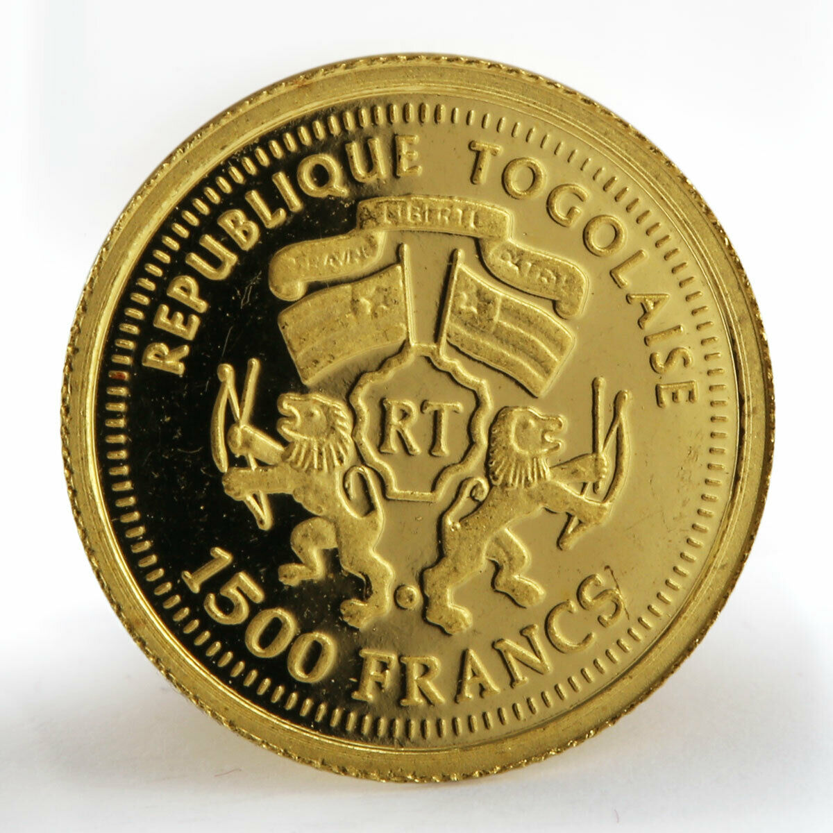 Togo 1500 francs Wilhelm Busch 1832-1908 gold coin 2007