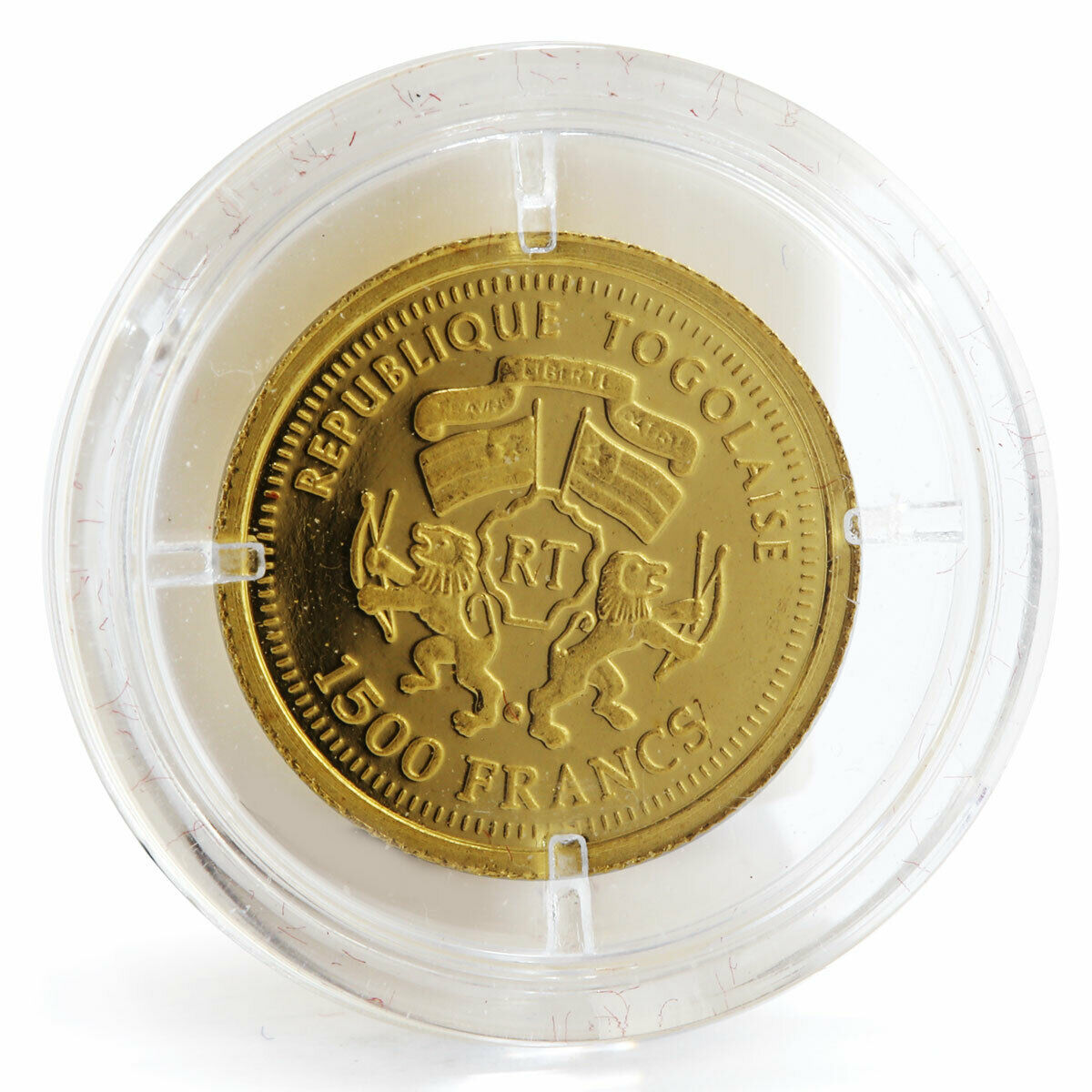 Togo 1500 francs Wilhelm Busch 1832-1908 gold coin 2007