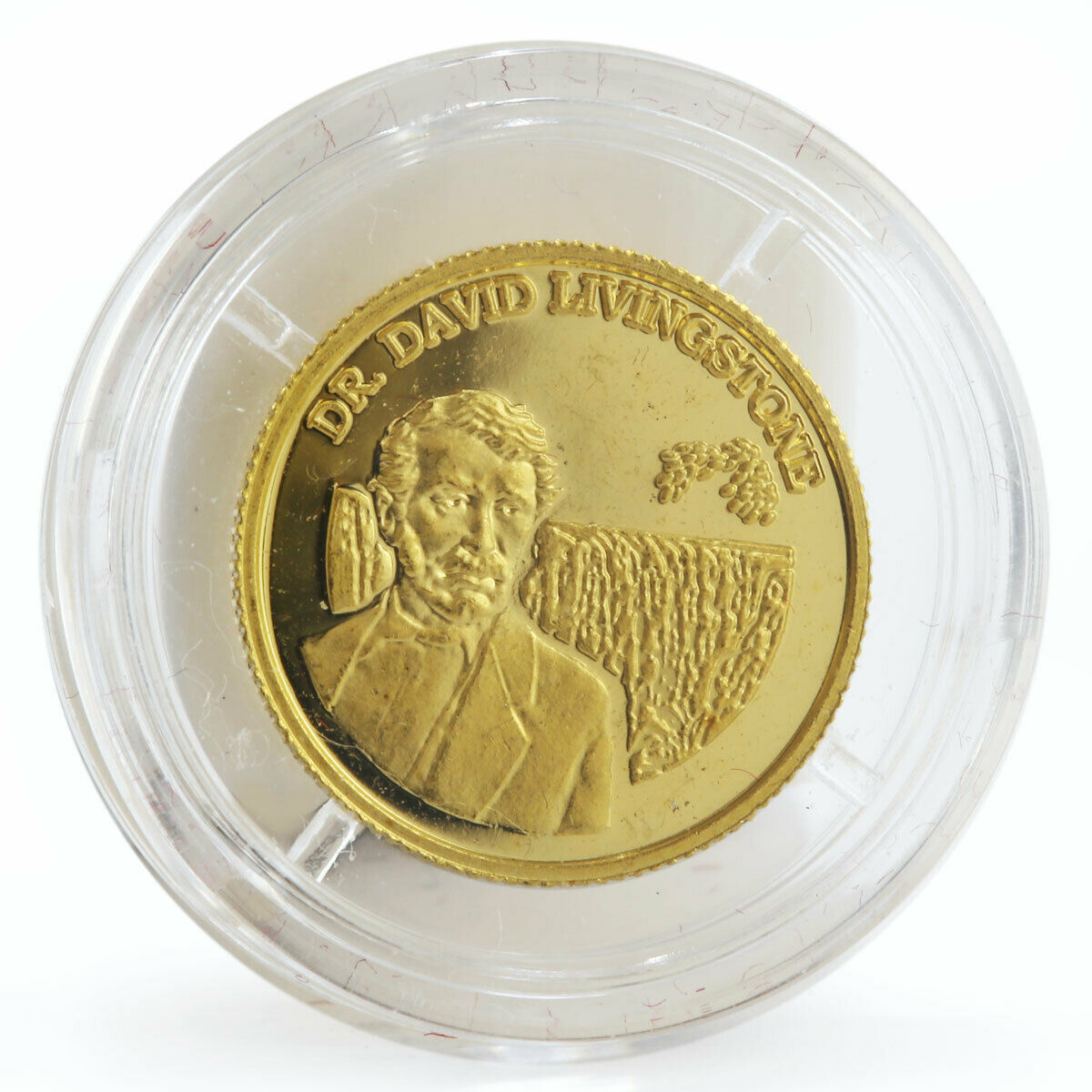 Zambia 500 kwacha Dr. David Livingstone proof gold coin 1999