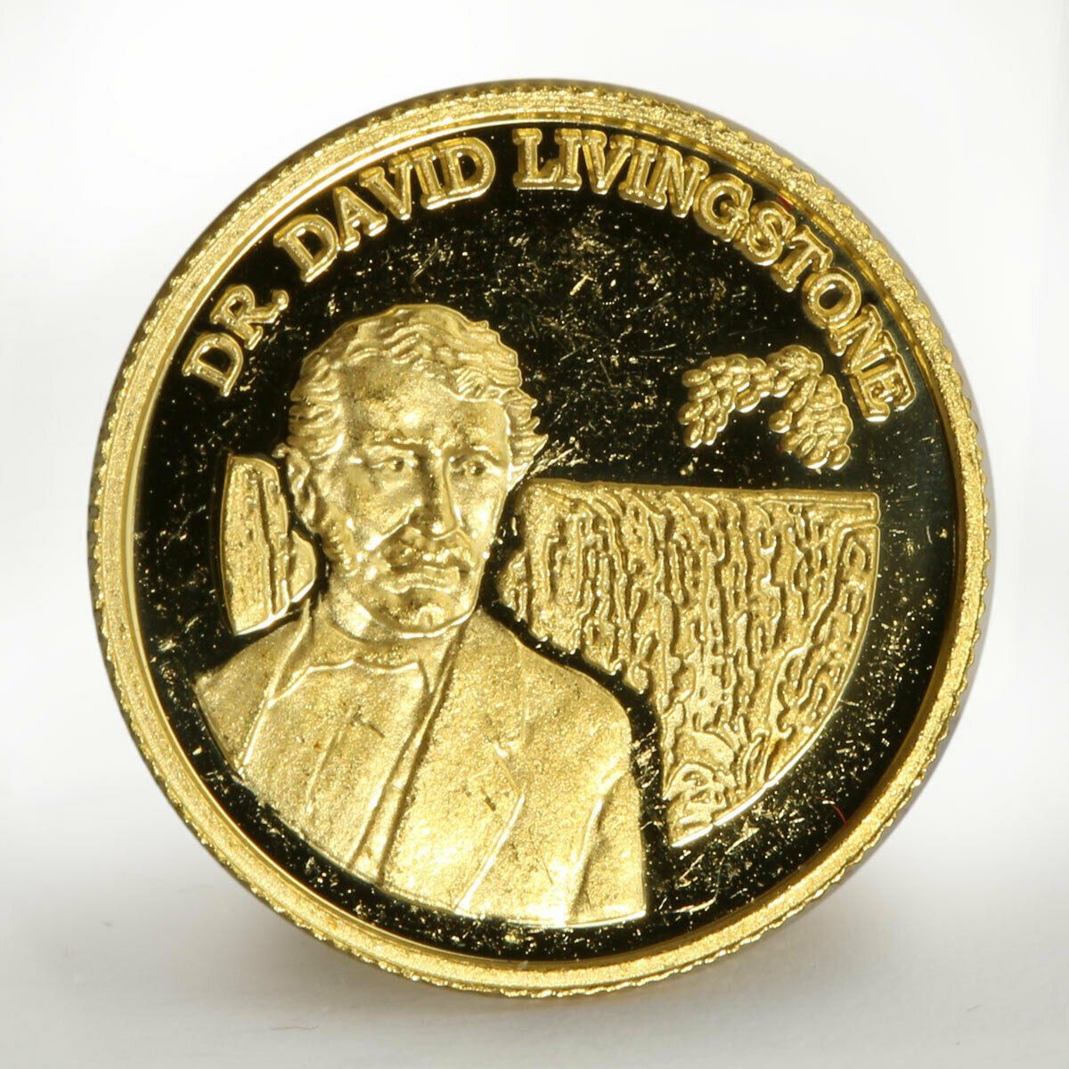 Zambia 500 kwacha Dr. David Livingstone proof gold coin 1999