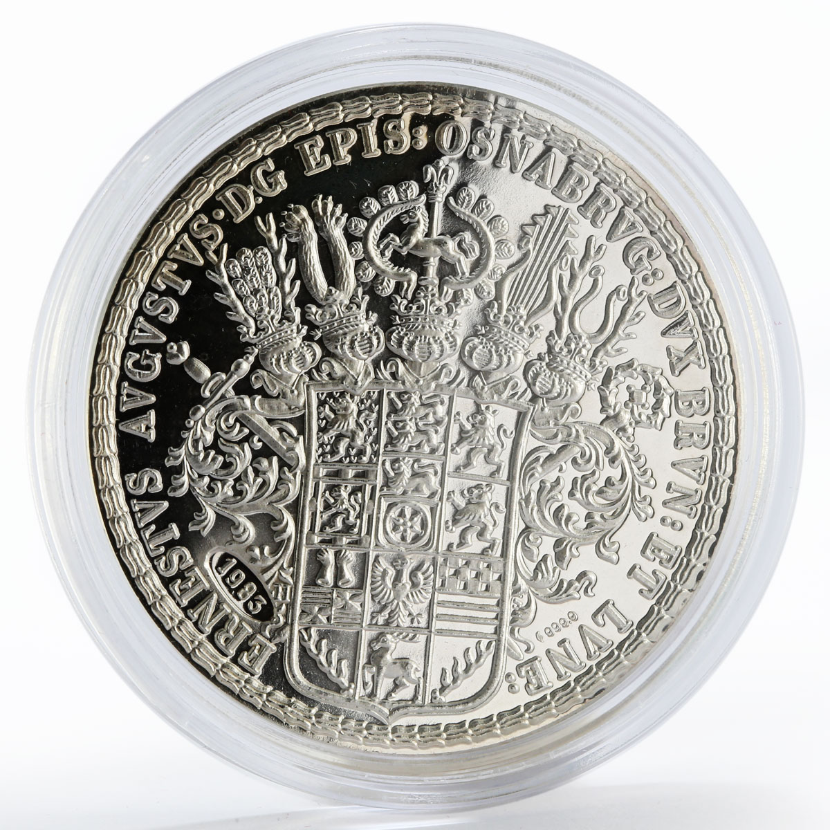 Solver on the spiritual and secular office of Duke silver token 1983