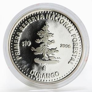 Mexico 10 pesos 180th Anniversary of Federation Durango ll silver coin 2006