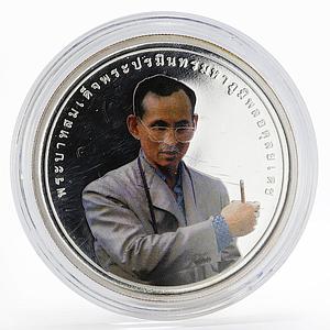 Thailand 900 baht King Rama lX Award trophy colored silver coin 2006