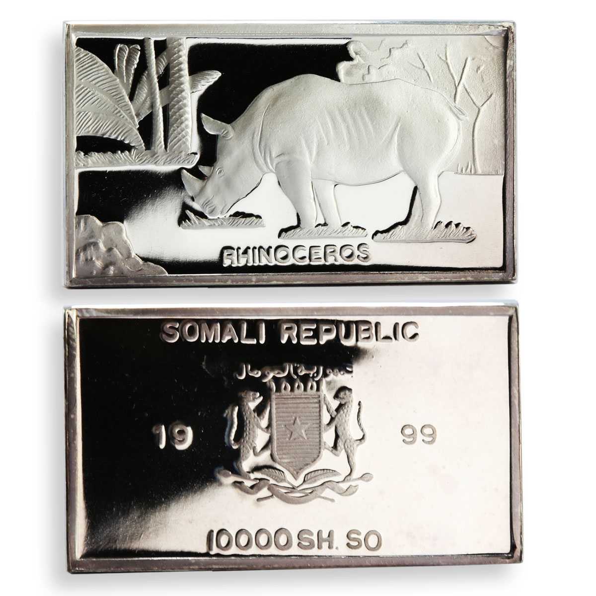 Congo Benin Togo Sahara Chad Somalia Set of 6 Animal fauna coins silver 1999
