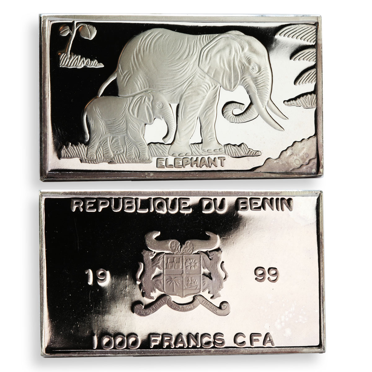 Congo Benin Togo Sahara Chad Somalia Set of 6 Animal fauna coins silver 1999