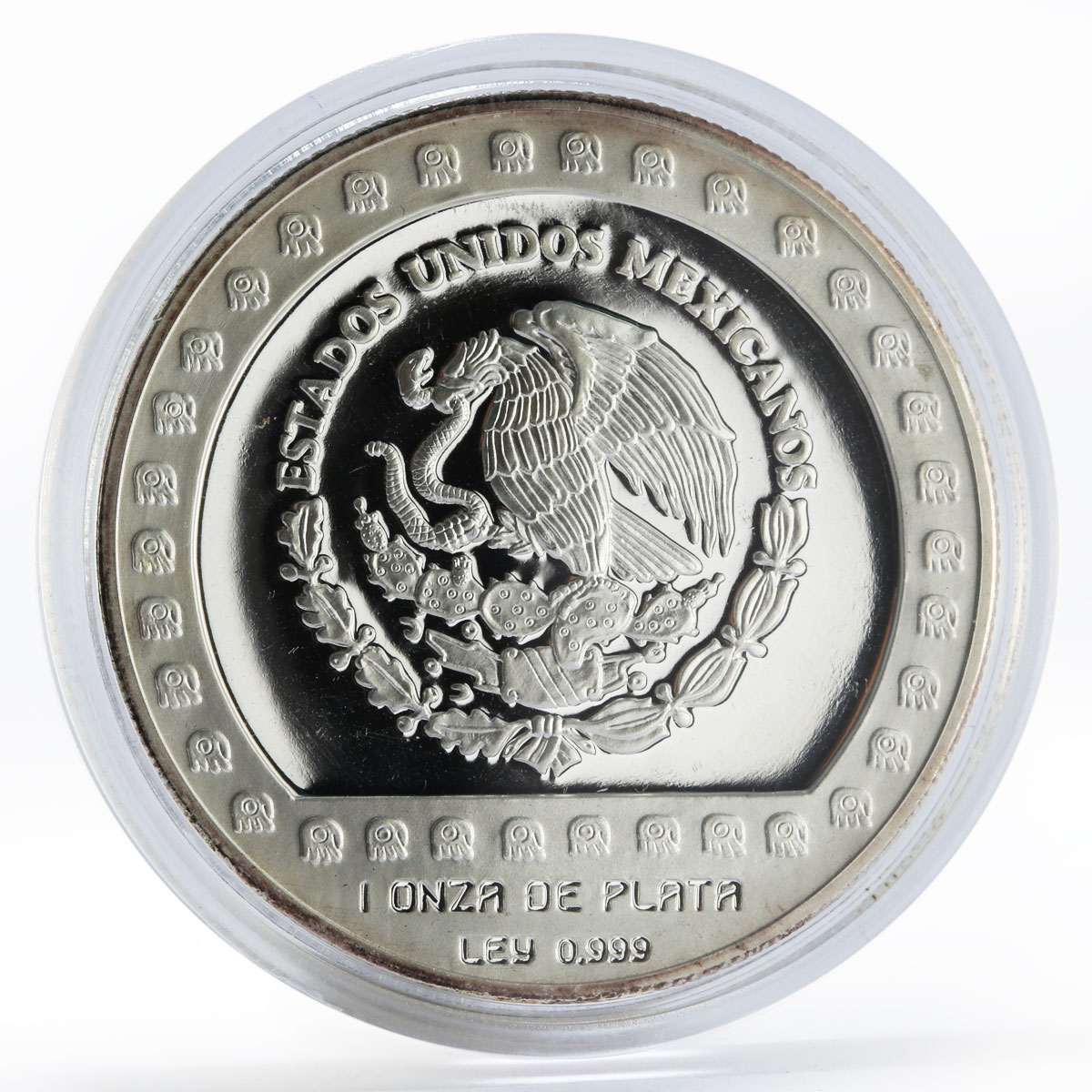 Mexico 100 pesos Brasero Efigie The Aztek Collection proof silver coin 1992