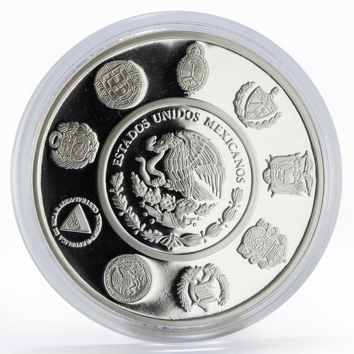 Mexico 5 Pesos Juego de pelota Olympics proof silver coin 2008