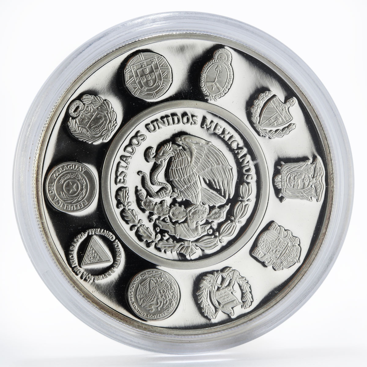 Mexico 5 Pesos Architecture Palacio de Bellas artes proof silver coin 2005