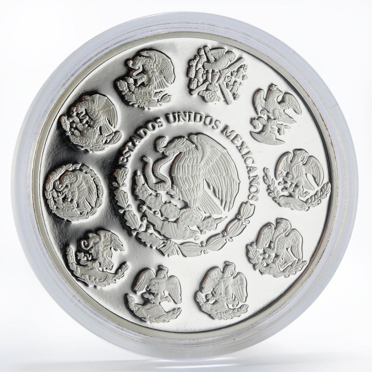 Mexico 5 pesos Millennium series Butterfly proof silver coin 2000