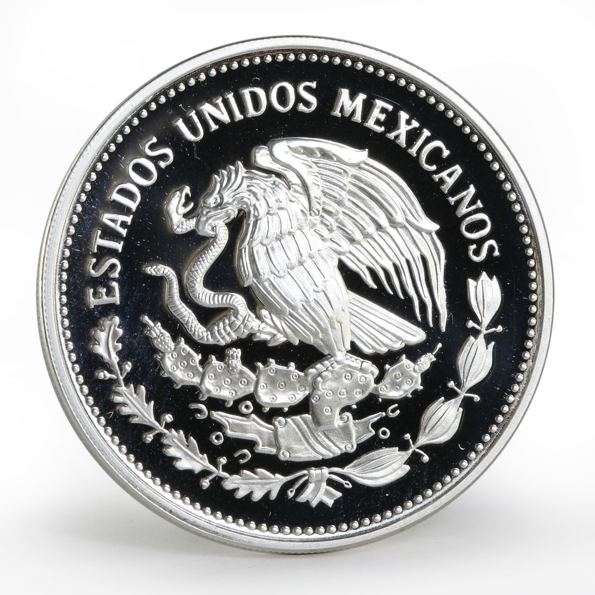 Mexico 100 pesos 45th Anniversary UNICEF Save the Children silver coin 1991