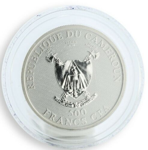 Cameroon 500 francs Zodiac - Capricornus silver hologram coin 2010