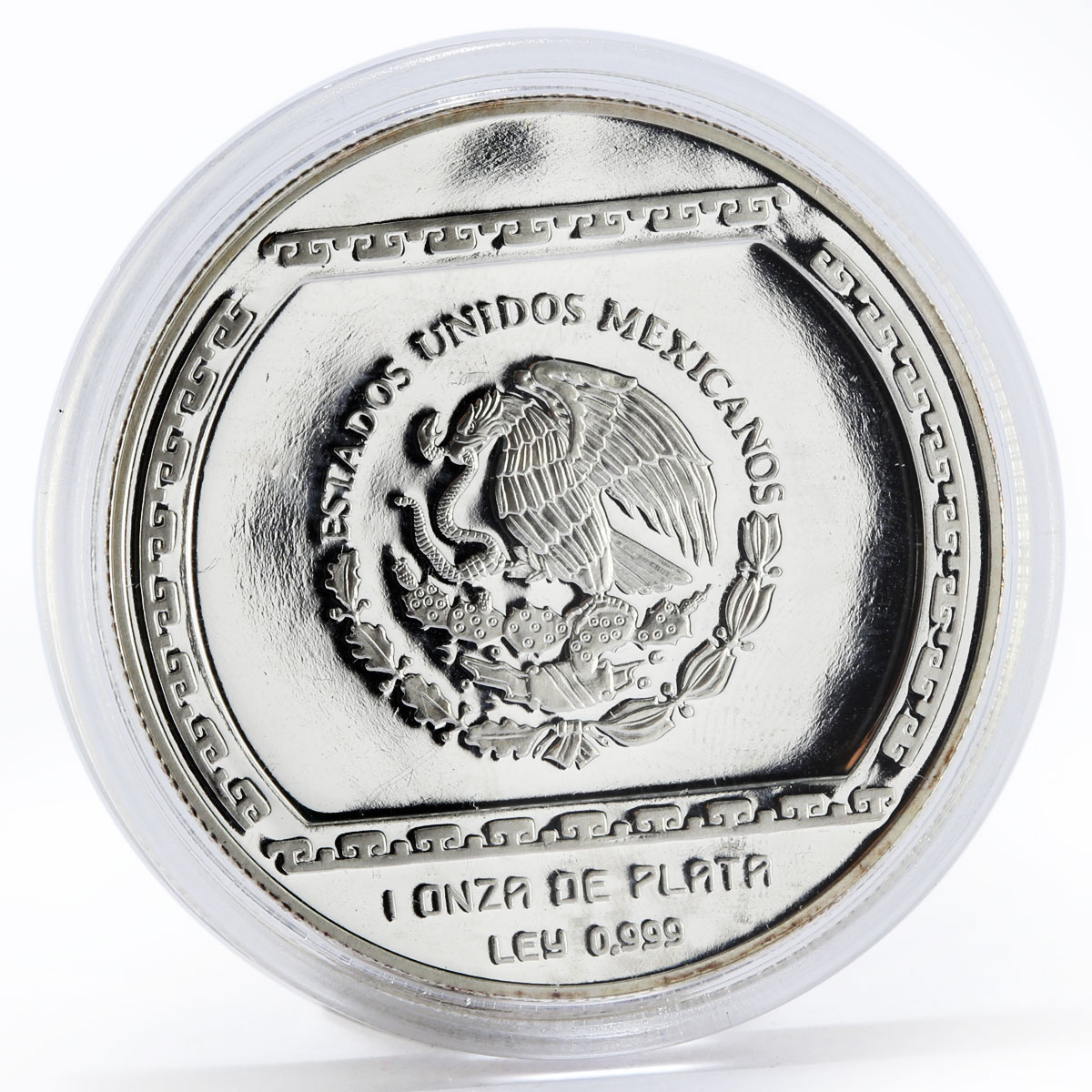 Mexico 5 pesos Bajo relieve de el Tajin proof silver coin 1993