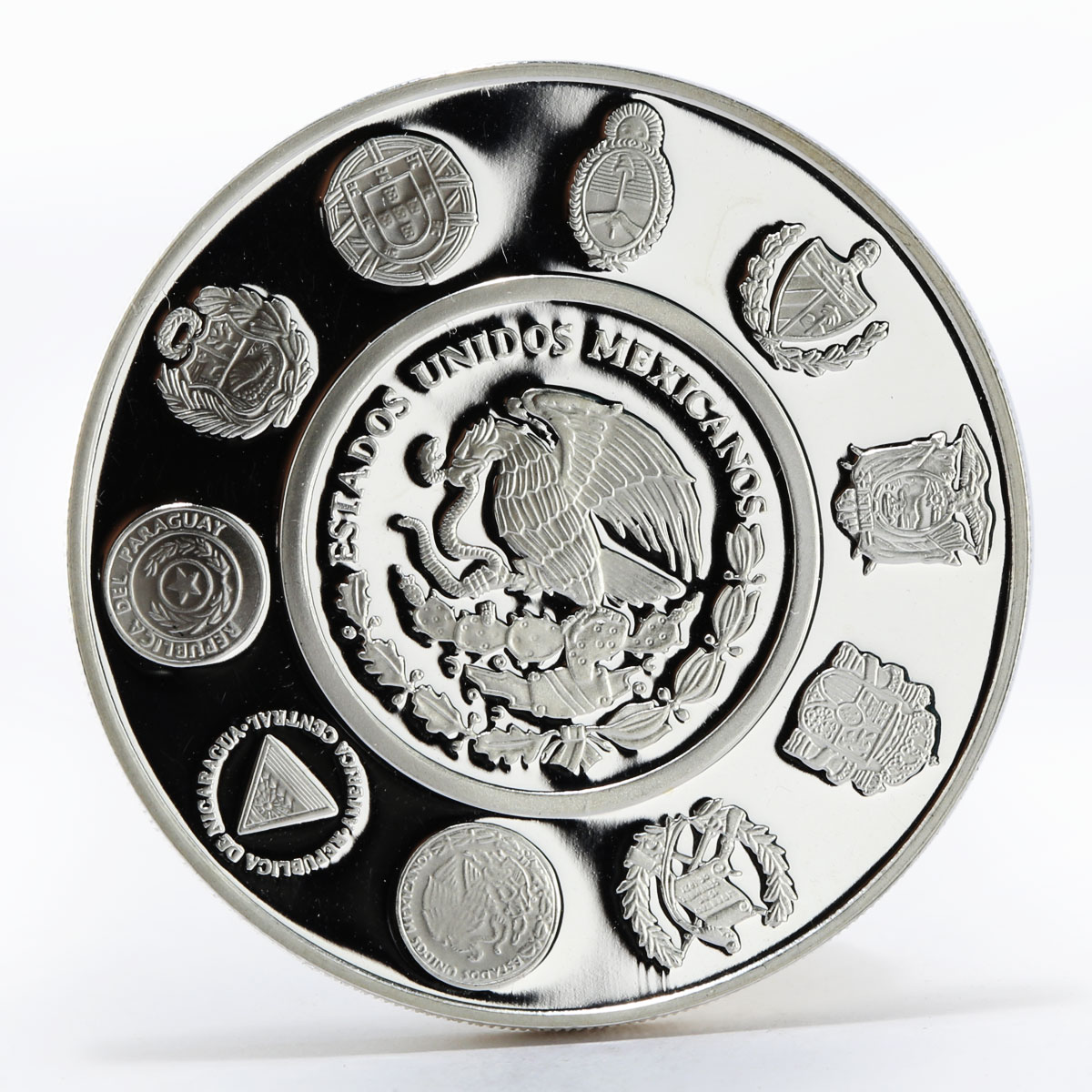Mexico 5 pesos Acapulco Galleon Ibero-America series proof silver coin 2003