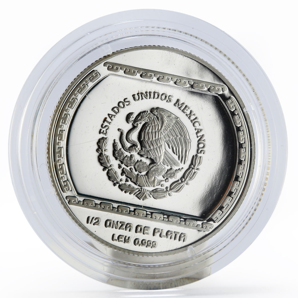 Mexico 2 pesos Bajo relieve de el Tajin proof silver coin 1993