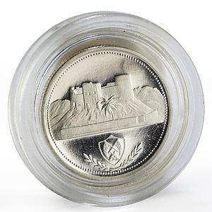 Fujairah 1 riyal Desert Fort proof silver coin 1970