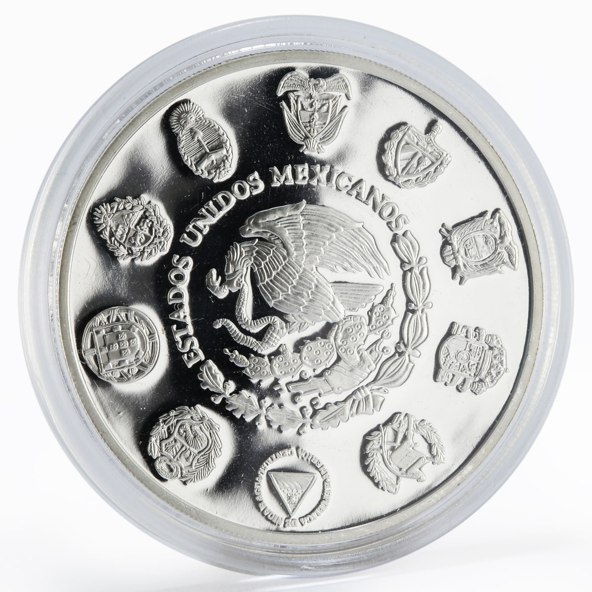 Mexico 5 pesos Pacific Ridley Sea Turtle proof silver coin 1994