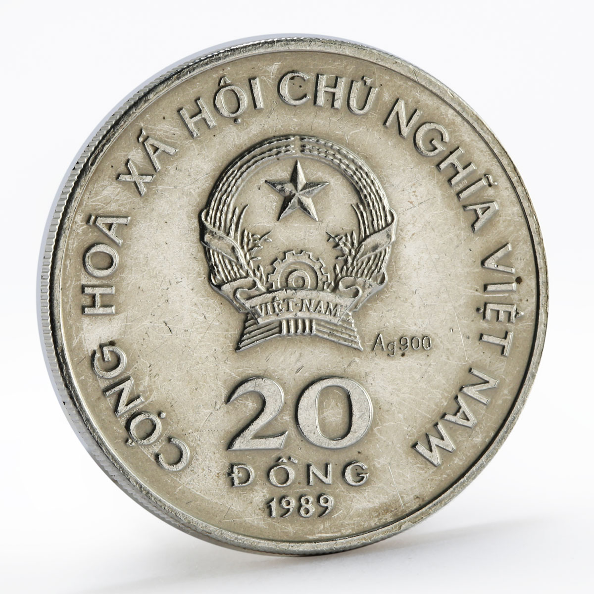 Vietnam 20 dong 100th Anniversary Birth of Ho Chi Minh coin 1989