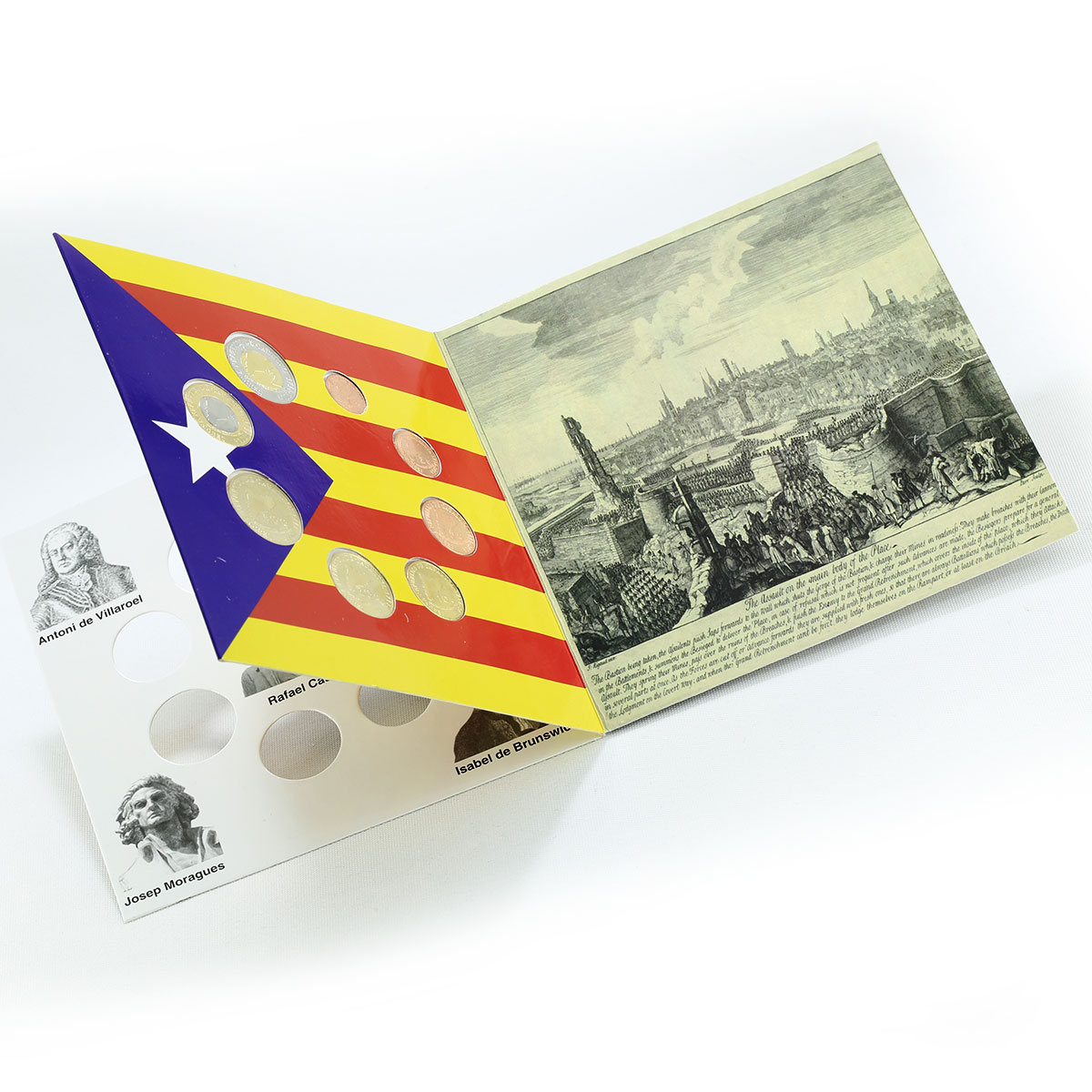 Catalonia, set of 8 coins in blister, 2014