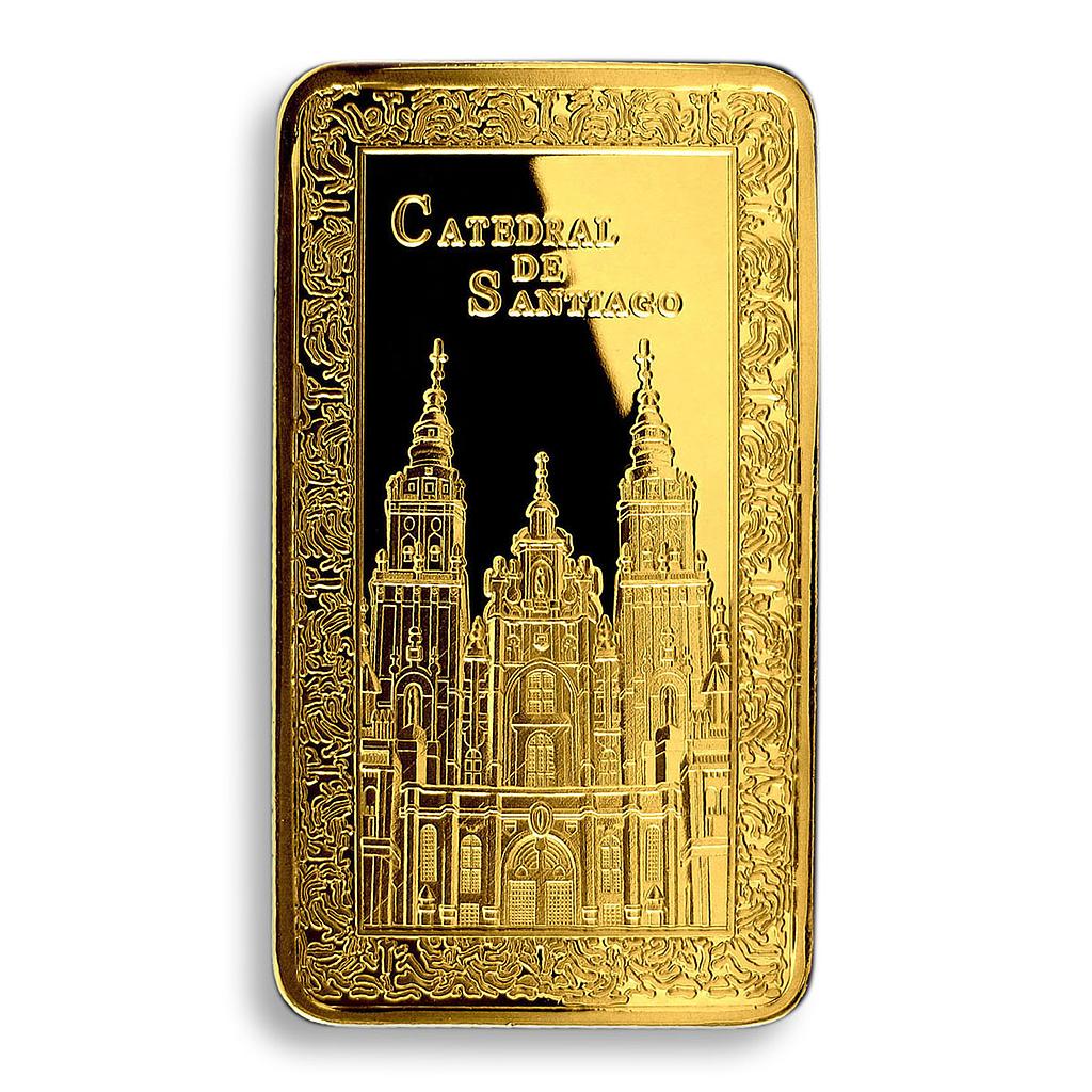 Catedral de Santiago, Gold Plated Bar, Commemorative Spain, Church