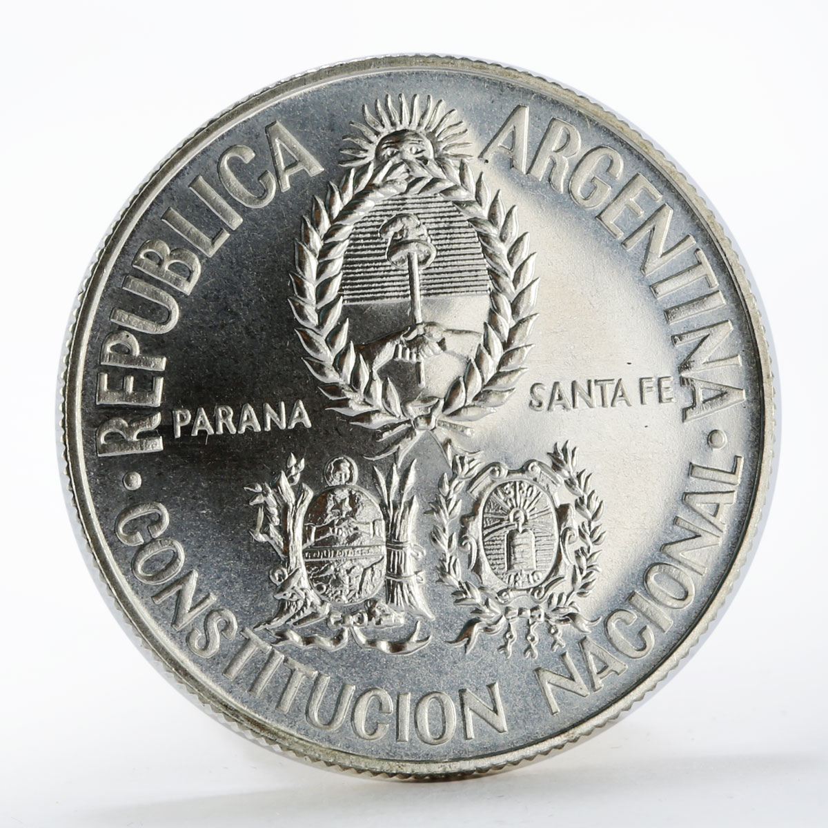 Argentina 2 pesos National Constitution Convention silver coin 1994