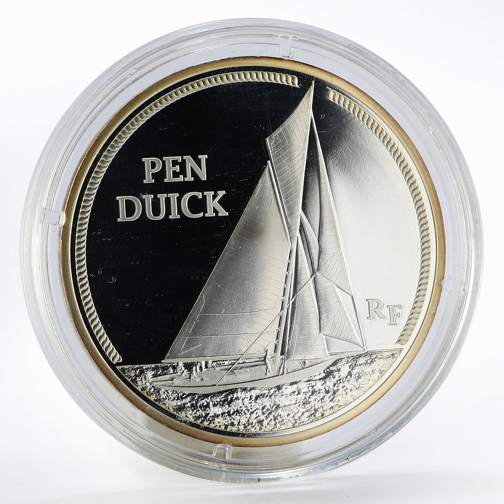 France 10 euro Ship Pen Duick silver proof coin 2013