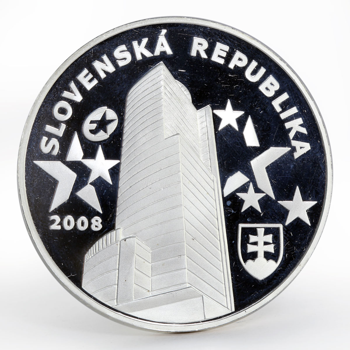 Slovenia 1000 sk Farewell To The Slovak Koruna proof silver coin 2008