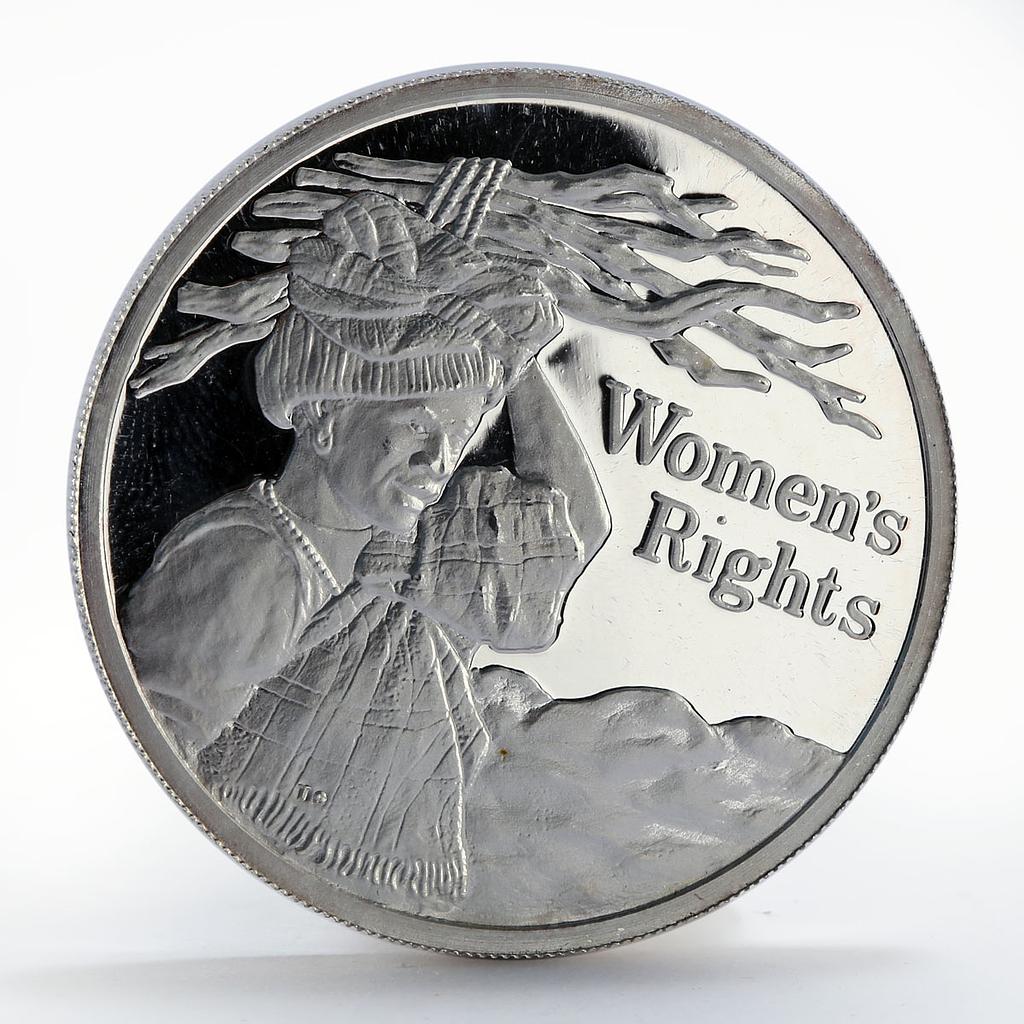 Zambia 500 kwacha Women's Rights proof silver coin 1994