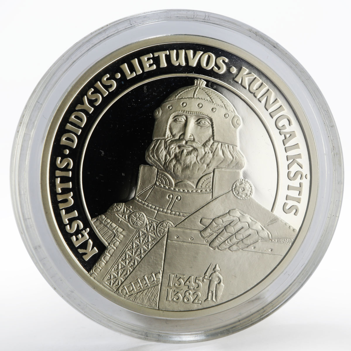 Lithuania 50 litu The Grand Duke Kestutis silver proof coin 1999