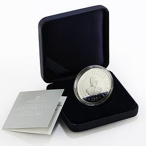 Lithuania 50 litu 150th of Gabriele Petkevicaite-Bite proof silver coin 2011