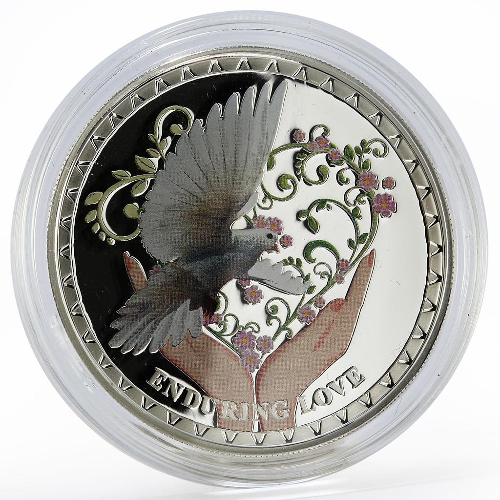 Tokelau 5 Dollars Enduring Love Silver Coloured Proof Coin 2012