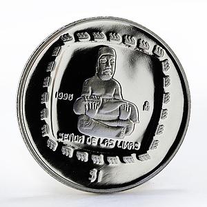 Mexico 1 peso Senor de Las Limas silver proof coin 1996