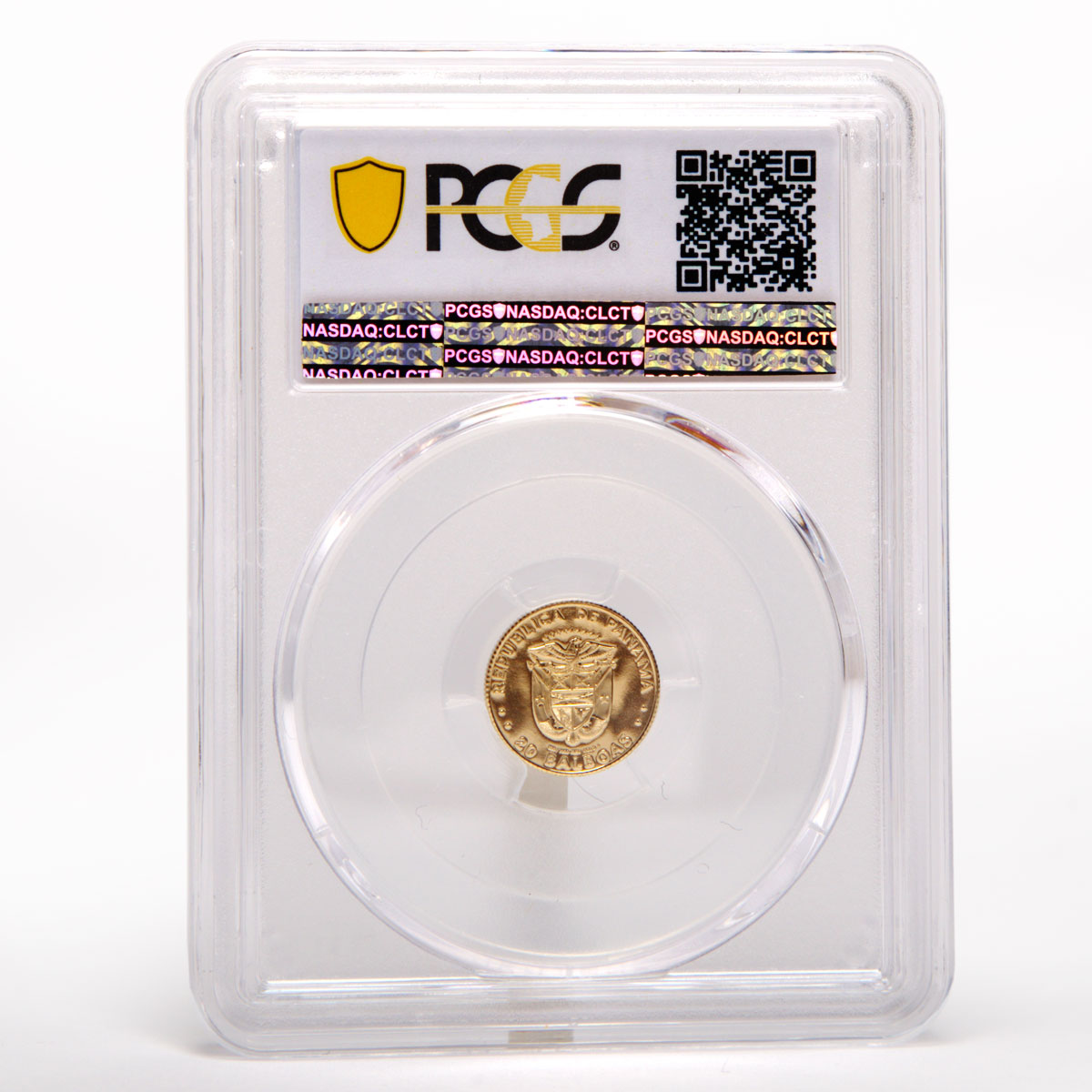 Panama 20 balboas Eight Butterfly PCGS PR69 gold coin 1981