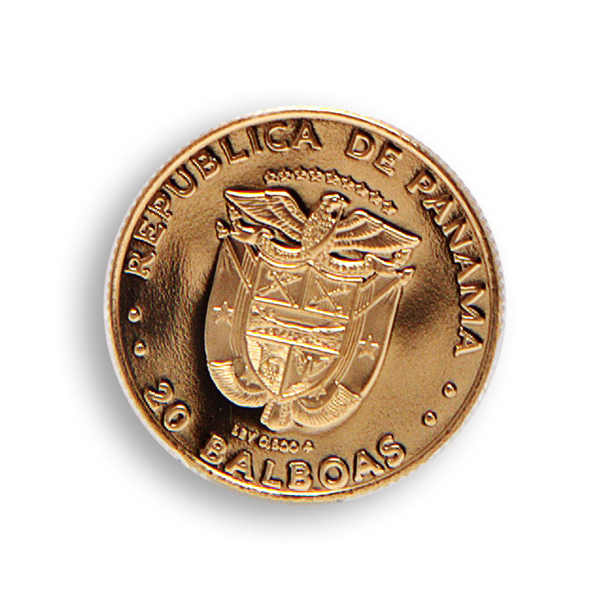 Panama 20 balboas Hummingbird PCGS PR69 gold coin 1982