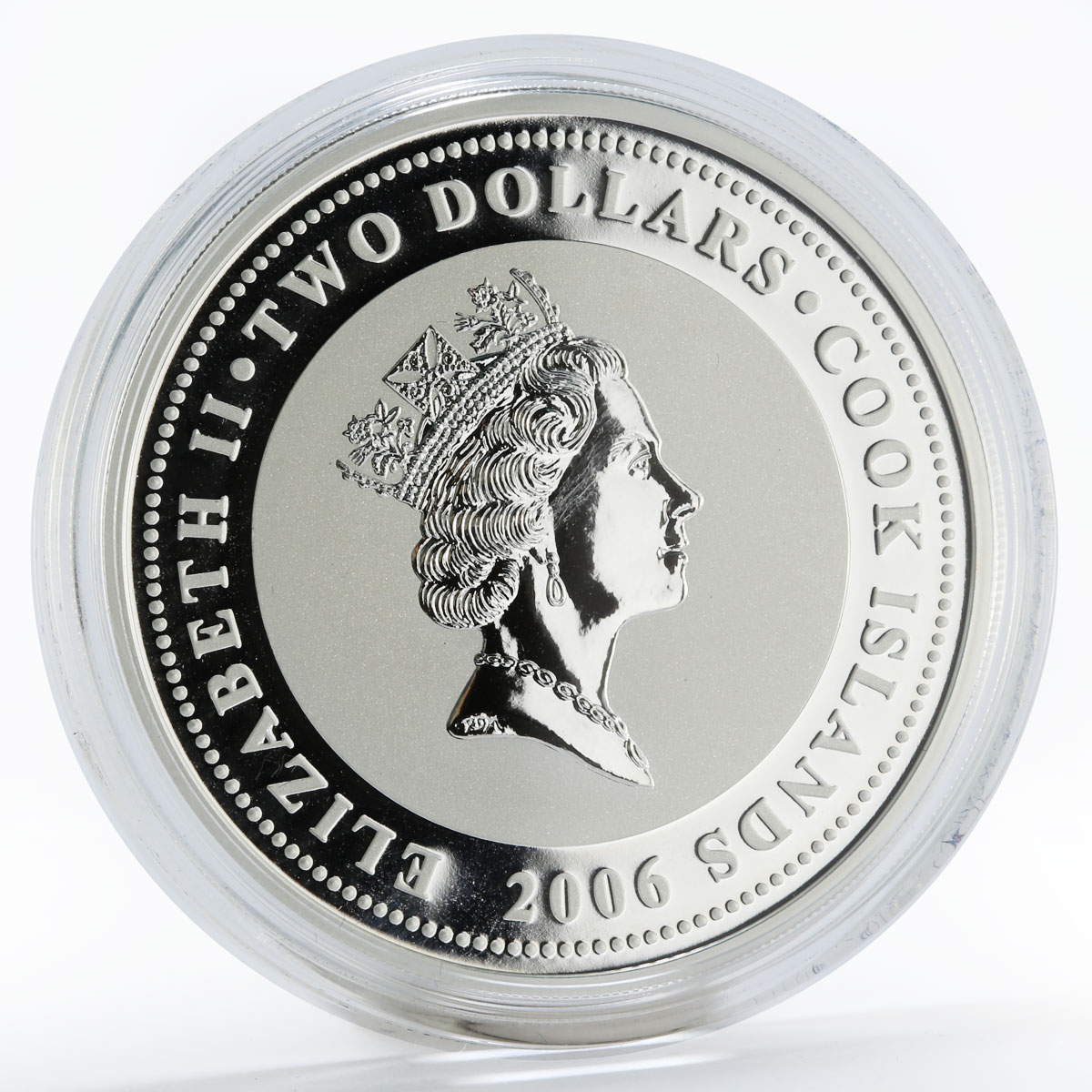 Cook Island 2 dollars Duesenberg SSJ Classic Speedsters silver proof coin 2006
